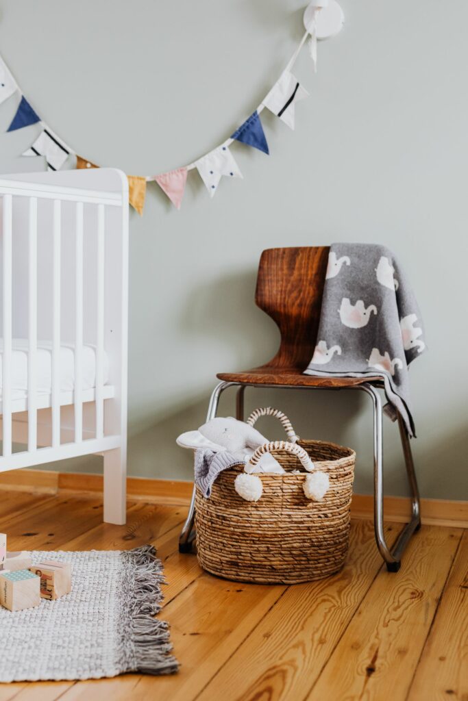 Chambre de bébé aux tons doux