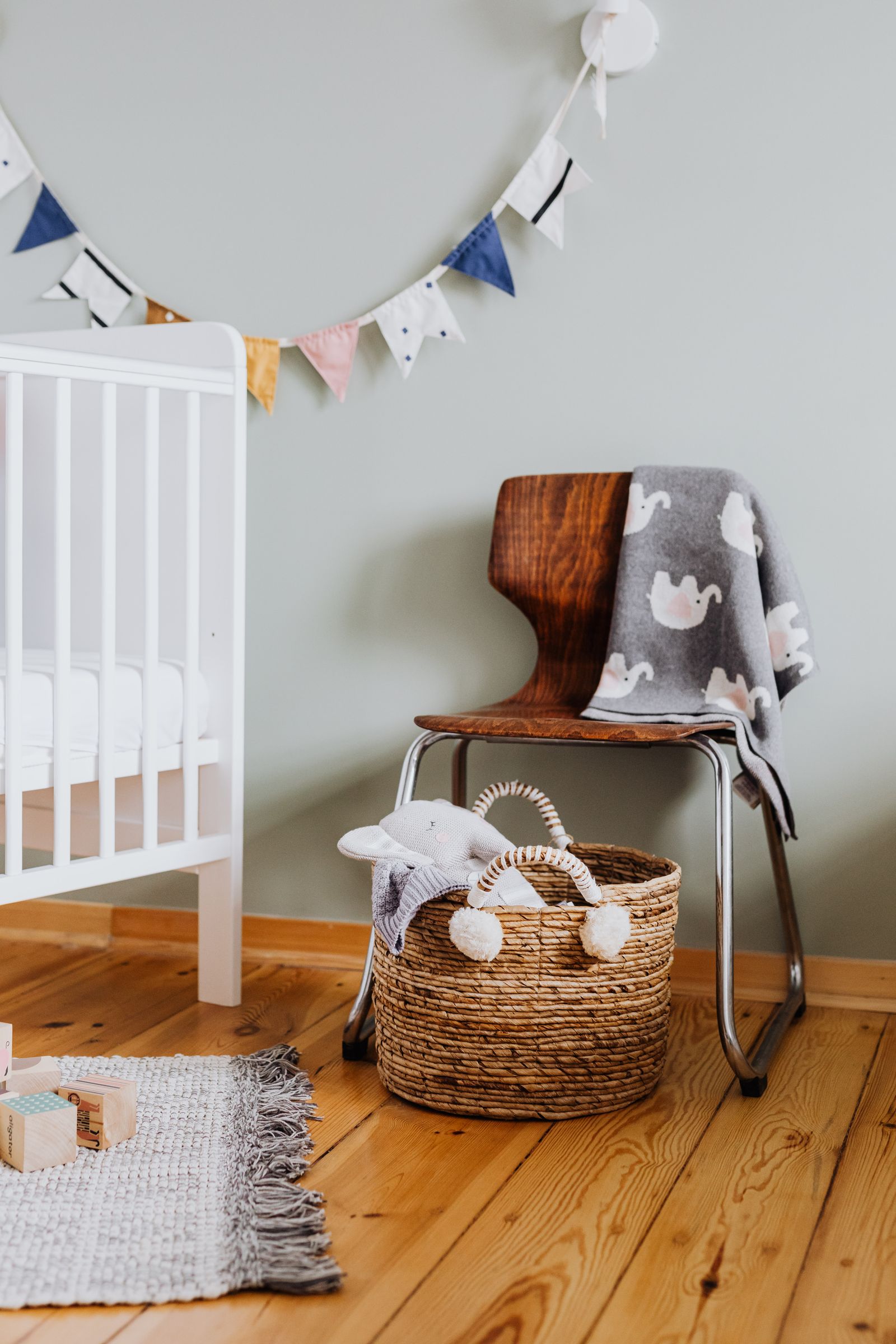 Chambre de bébé aux tons doux